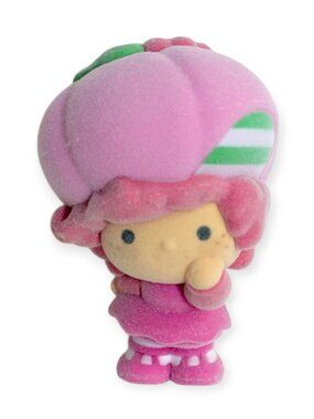 Strawberry Shortcake Flocked Action Figure Toy: Raspberry Tart, 2.5 in.